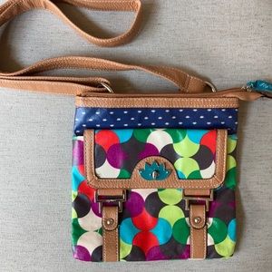 Lily Bloom crossbody tote.